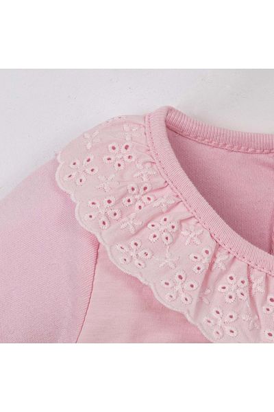 NECİXS BEBEE Bel Fisto Detailled Booties Jumpsuit Pink