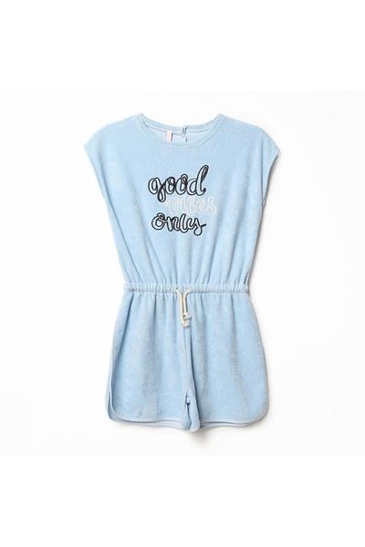 Nanica Kids Къси гащеризони с хавлии Good Vibes, сини