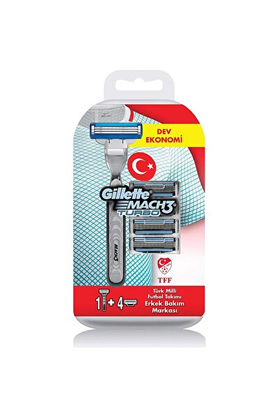 Gillette Mach3 Turbo Milli Takım Özel Paketi Tıraş Makinesi