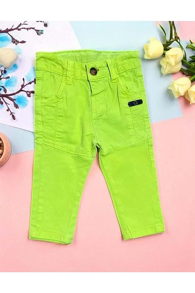 Nanica Kids Cep Detail Chino Pants Pistachio Green