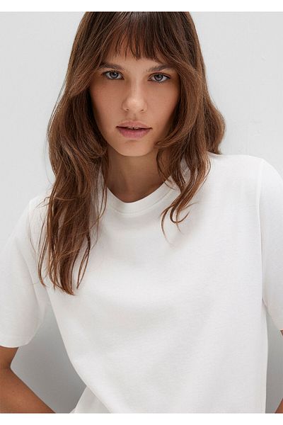 Mavi Tricou de bază Ecru Regular Fit 1600965 -33389
