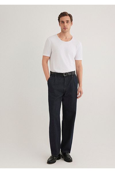 Mavi Tricou alb cu detaliu guler, croială mulată 064019 -620