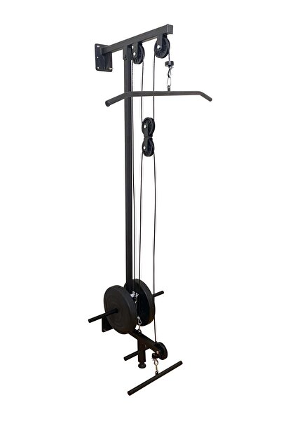Esi Fitness Duvar Tipi Lat Machine Pro Cable Crossover Lat & Row Çalışma Istasyonu Tugla Için Uyumludur