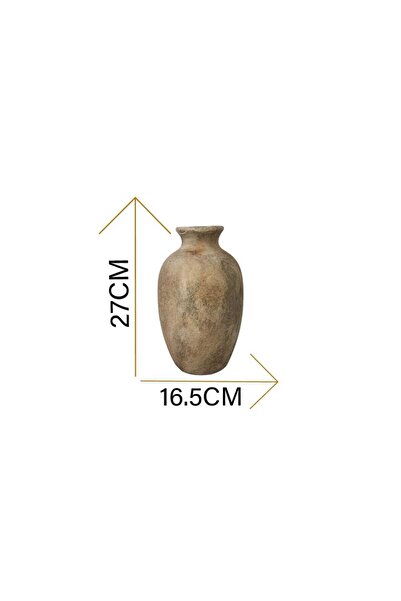 Generic Luxury Honey-Colored Vase for Elegant Home and Garden Décor (16.5*16.5*27 cm) (2 KG)