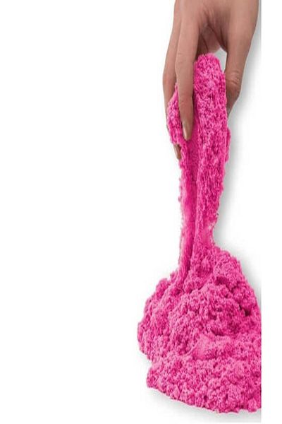 BuMeria Natural Kinetic Sand 1 kg Pink Color Soft Textured Educational Play Sand (Mold Gift)