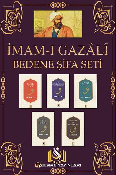 Ehil Yayınları Imam- Gazali Body Healing Set 5 Book-Berre Publications