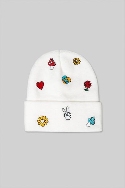 Super Rare Piece and Flower Beret Ft2496Ek
