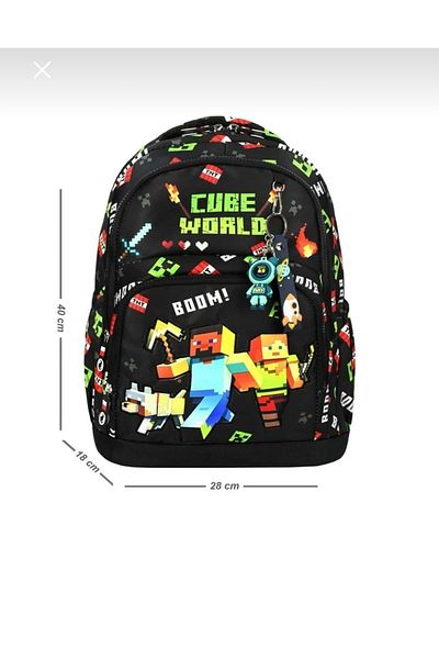 My Easy Shop School Bag Set of 3 Bag-Nutrition-Pencil Holder Keychain Gift