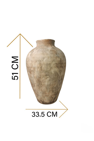 Generic Luxury Vase Stand in Soft Beige for Elegant Home Decor and Entryways Size (33.5*51cm) (7kg)