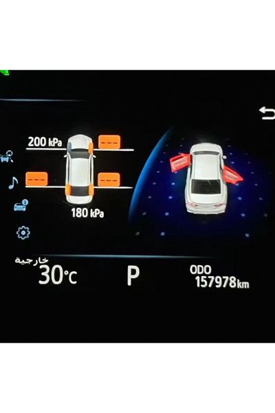 Choice شاشة LCD رقمية لنظام مراقبة ضغط الإطارات موديل البنزين ونظام إنذار أمان السيارة وجهاز مراقبة ضغط الإطارات لسيارة تويوتا كاليفورنيا