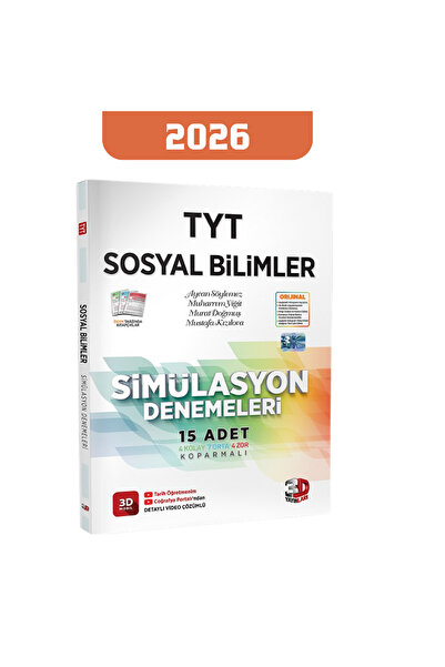 3D Yayınları 2026 3D TYT Simülasyon Sosyal Bilimler Denemeleri
