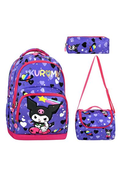 My Easy Shop School Bag Set of 3 Bags-Nutrition-Pencil Holder Keychain Gift