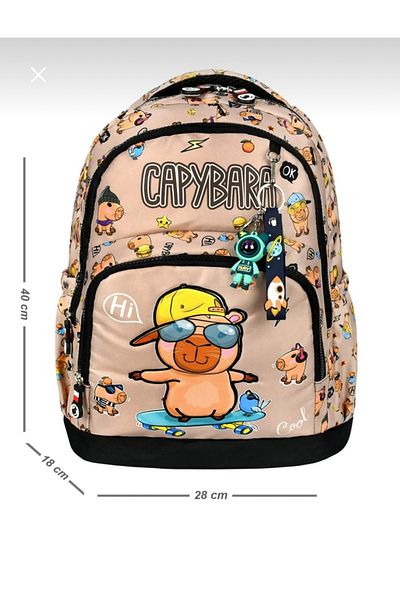 My Easy Shop School Bag Set of 3 Bags-Nutrition-Pencil Holder Keychain Gift