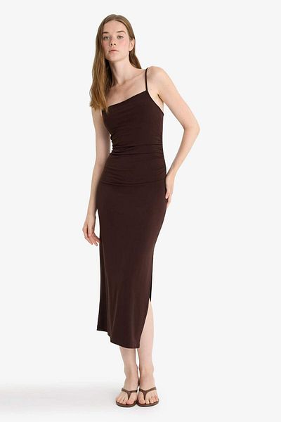 DeFacto Rochie midi cu bretele Bodycon F9503AX25HS