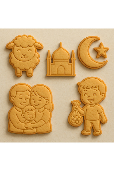 CESTOPİENO مجموعة عيدية مكونة من 6 قطع لتشكيل العجين/البسكويت، سيراميك، طين ب...