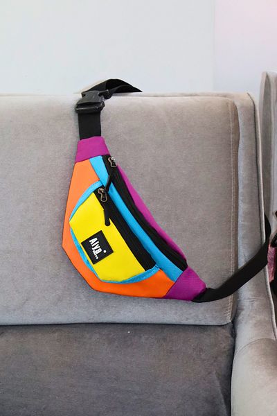 Alya trend Unisex Colorful Two Compartment Waist and Shoulder Bag Waterproof Sports and Daily