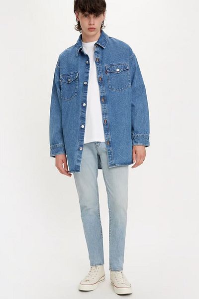 Levi's Памучни дънки с нормална талия, тесни крачоли 511 Мъжки дънкови панталони 04511