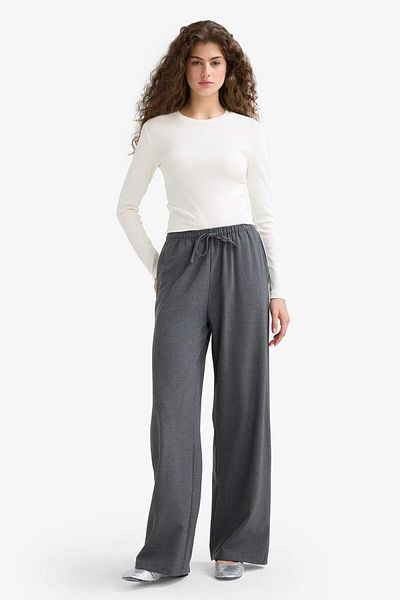 DeFacto Coool Wide Leg Normal Waist Trousers C1428Ax25Au
