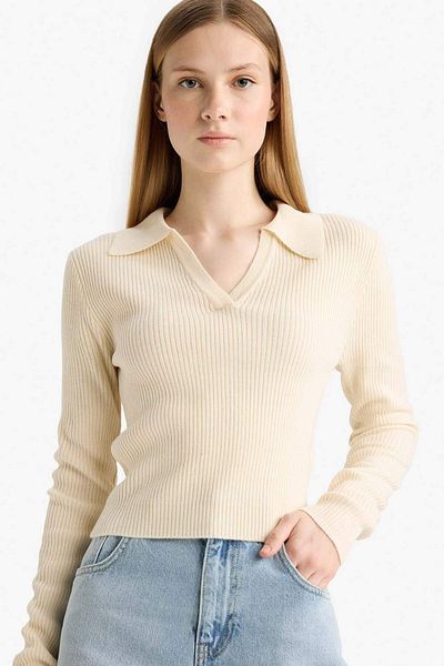 DeFacto Coool Slim Fit Slim Fit Polo Neck Sweater X4929Az25Wn