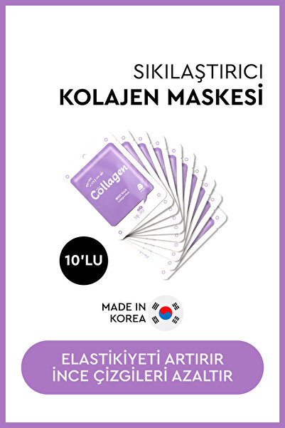 Mjcare On Collagen Mask Kolajen Özlü Yüz Maskesi 10'lu