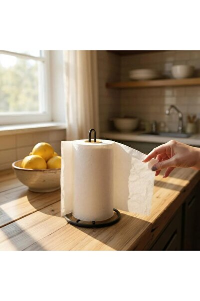 Monica Siyah Dik Kağıt Havluluk