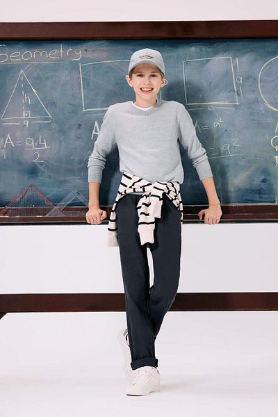 DeFacto Boy's Straight Leg Gabardine Trousers U3254A625Au