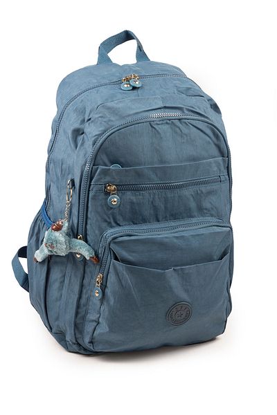 İMAKS 571 Crinkle / Clinkir Waterproof Lightweight Multi-Eye Sports, Travel, School, Laptop Backpack Blue 1B