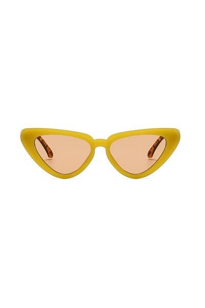 Toz Vintage Zorath Yellow Vintage & Retro Unisex Cat Sunglasses