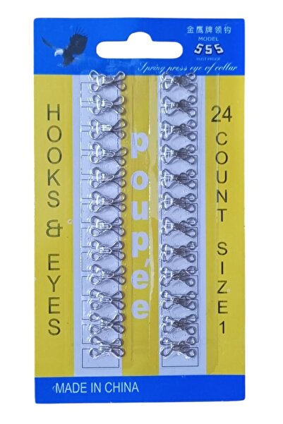 Kezban Tekstil أجراف باكل معدن فضى 1 عدد 24 قطعة