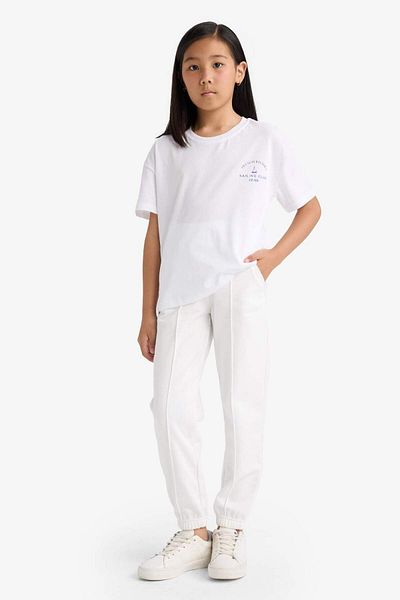 DeFacto Κοριτσίστικο ελαστικό στη μέση Basic Plain Jogger Sweatpants X9036A625AU