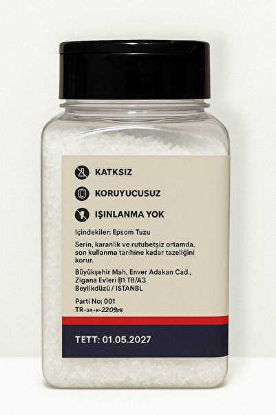 Natureller İngiliz Tuzu ( Epsom Tuzu ) 130 Gr