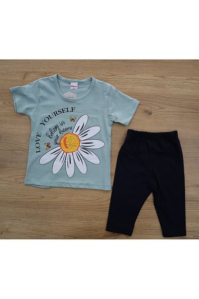 Vita Bella Luxe Children's Floral Detailed Leggings Suit