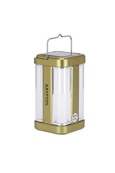 KRYPTON فانوس LED قابل لإعادة الشحن | شحن بالطاقة الشمسية وUSB | محمول، خفيف الوزن | للاستخدام الداخلي والخارجي