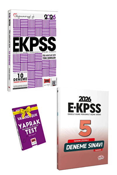 Yargı Yayınları 2026 Yargı EKPSS Deneme Sınavı+Editör EKPSS Deneme+Hediye