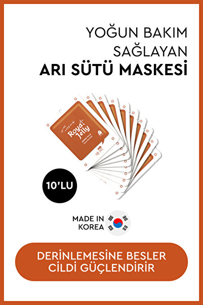 Mjcare On Royal Jelly Mask - Arı Sütü Içeren Maske 10'lu