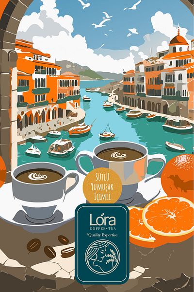 kahvelora 200g Orange Turkish Coffee - Either Cook or Stir - Milky Foam