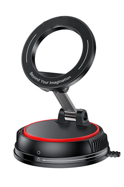 WANNA PROTECT Vantuzlu 360 Derece Ayarlanabilir Vakumlu Manyetik Araç Telefon...