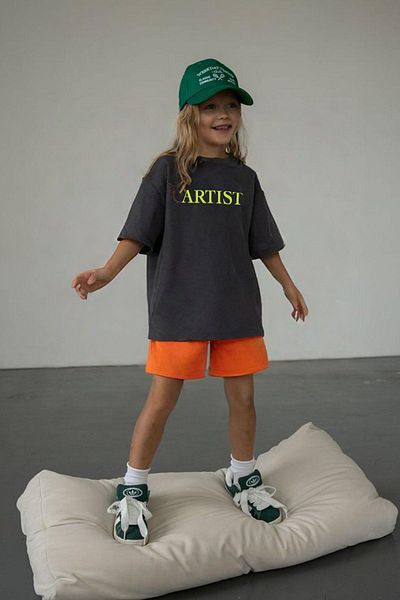 Monila Tricou unisex din bumbac cu decolteu cu imprimeu