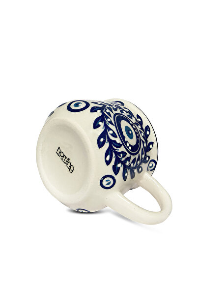 HOMİNG Homing Handmade Special Design Mug with Aegean Rustic Pattern