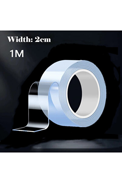 Choice شريط لاصق مزدوج الجوانب مقاوم للماء وقابل لإعادة الاستخدام، بطول متر و...