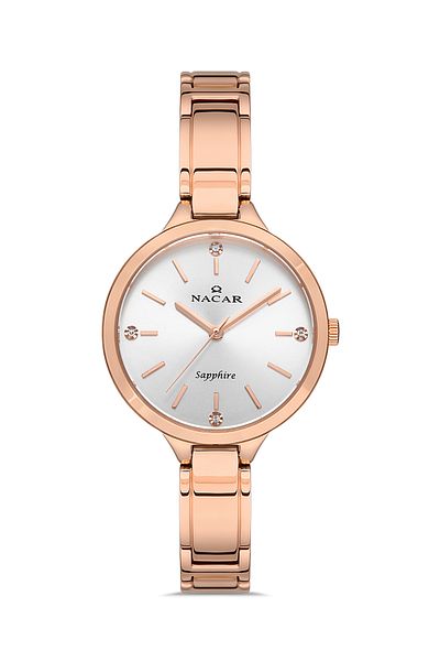 Nacar Sapphire Glass Rose Gold Women's Wristwatch Nc36- 391035 -Rsm