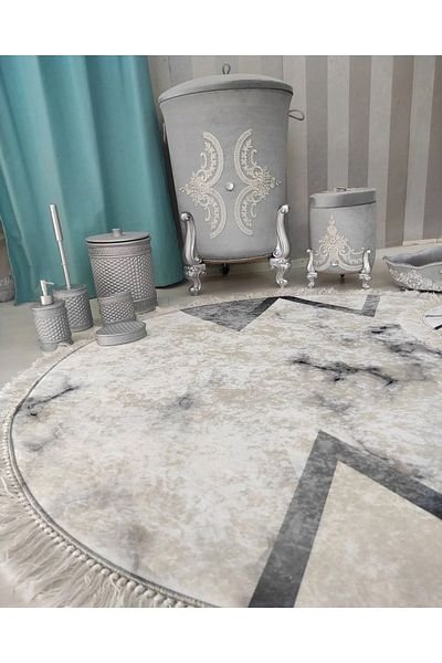 Aldora Multi Non-Slip Base 3-Piece Bathroom Mat Set 641-00