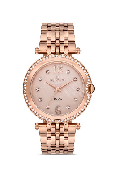Nacar Rose Gold Women's Wristwatch Nc33- 390263 -Rpms