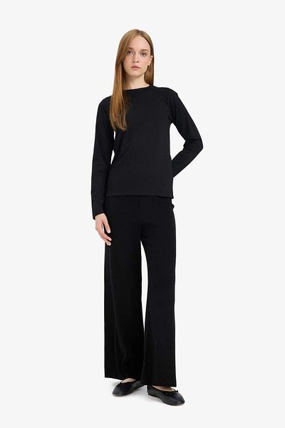 DeFacto Relax Fit Wide Leg Pants V0088Az25Wn