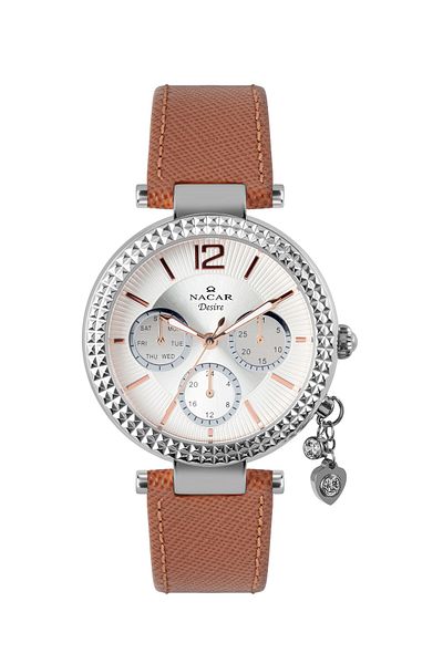 Nacar Brown Women's Wristwatch Nc10- 3931024 -Asl2