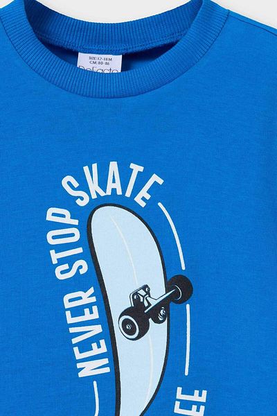 DeFacto Baby Boy Crew Neck Printed Short Sleeve T-Shirt E1001A525Sm
