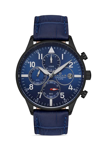 Nacar Sport Blue Men's Wristwatch Nc34- 290750 -Bll3