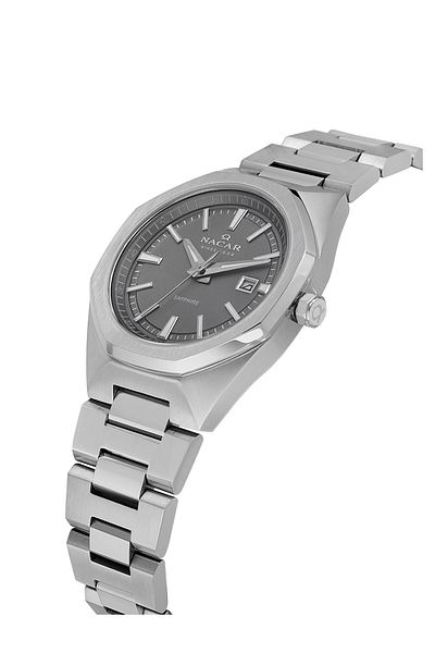 Nacar Sapphire Glass Sport Silver Women Wrist Watch Nc08-39430494-Agm