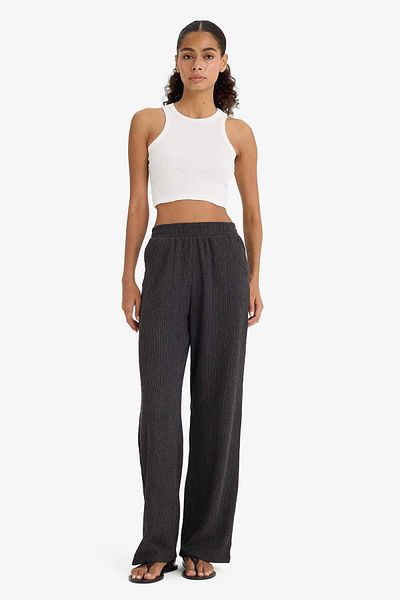 DeFacto Wide Leg Flexible Waisted Wide Leg Twist Pants F6291Ax25Sm