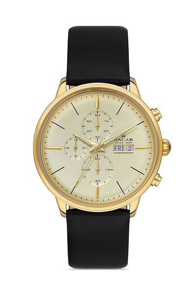 Nacar Classic Black Men's Wristwatch Nc36- 296901 -Dcl1